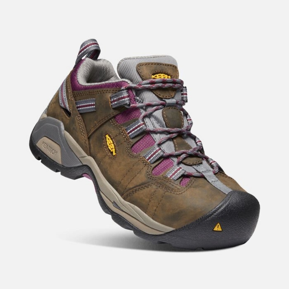 KEEN Detroit XT Steel Toe Work Shoe Hiking Boot Brown Leather Size 10 Women's